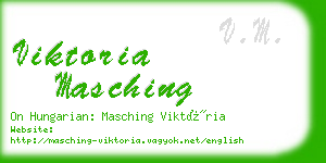 viktoria masching business card